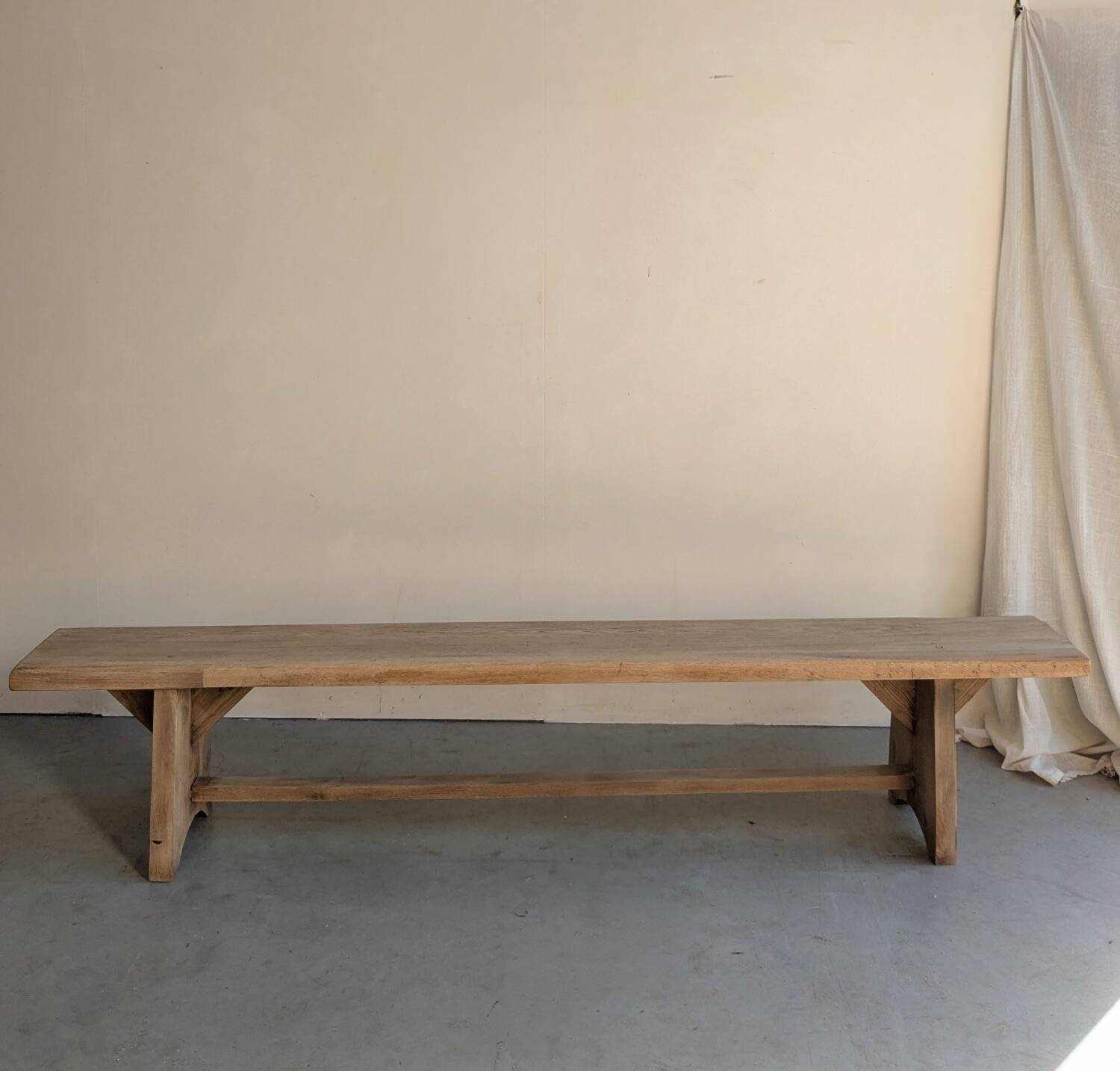 Large solid wood farmhouse benches