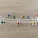 Large vintage coat rack in POP colors