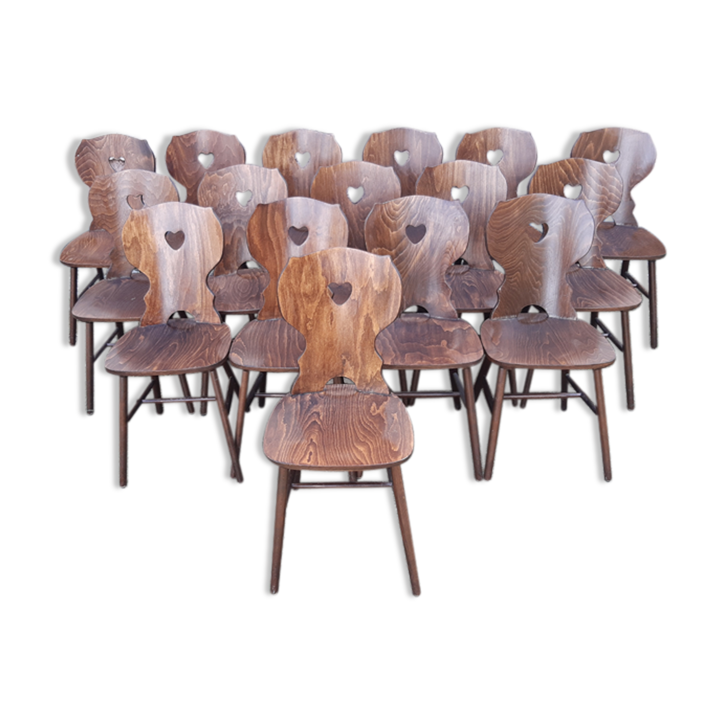 Set of 16 bistro chairs