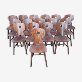 Lot de 16 chaises bistrot