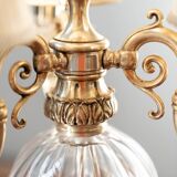 Delta Quattro 5-Light Crystal Table Lamp – Silver Finish