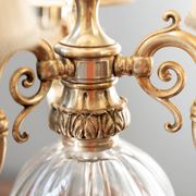 Delta Quattro 5-Light Crystal Table Lamp – Silver Finish