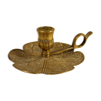 Italian brass candle holder