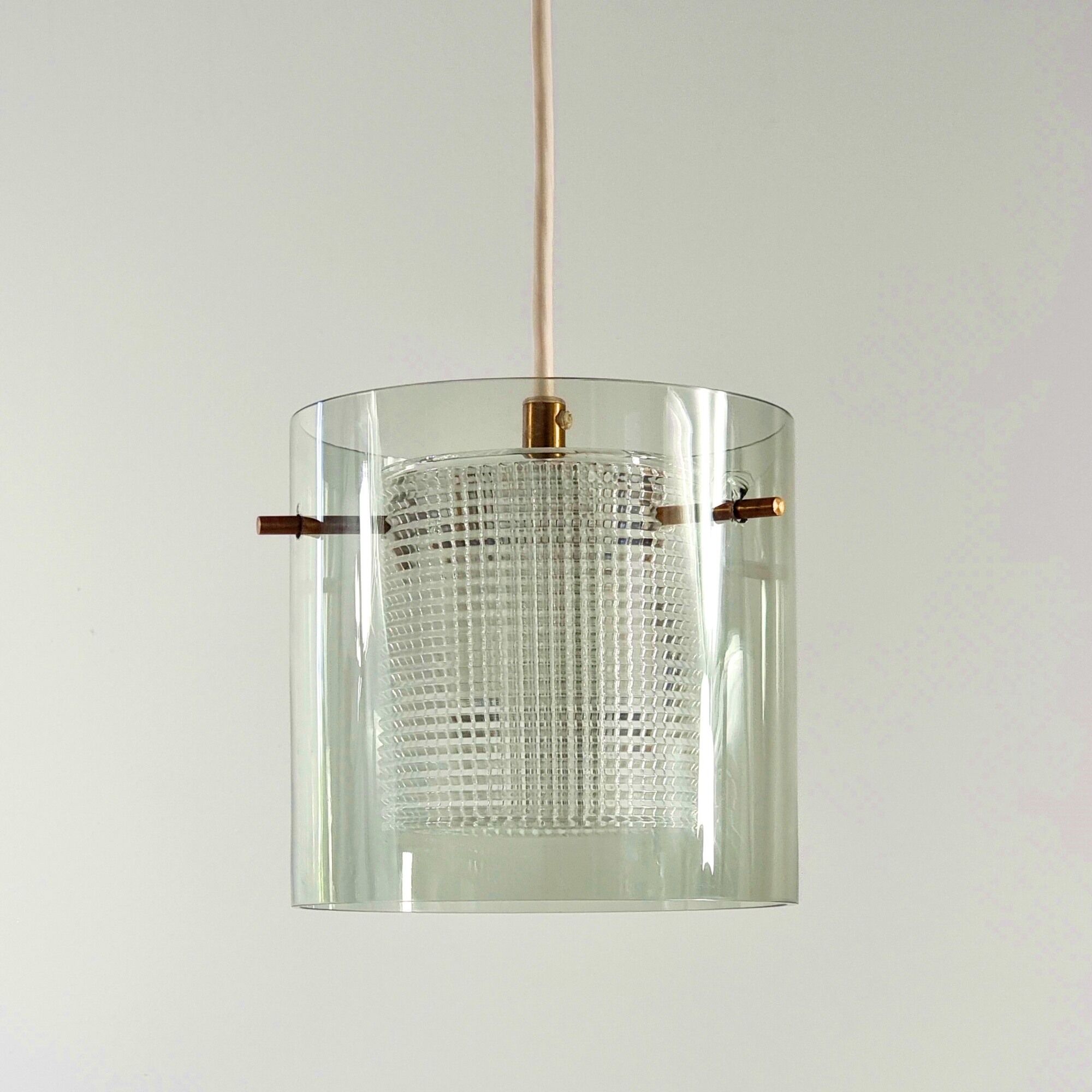 Mid-Century Scandinavian Glass Ceiling Light by Carl Fagerlund for Orrefors, 1960s