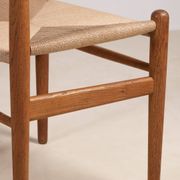 6x Hans J. Wegner Dining Chair CH36 in Oak, 1970s Denmark