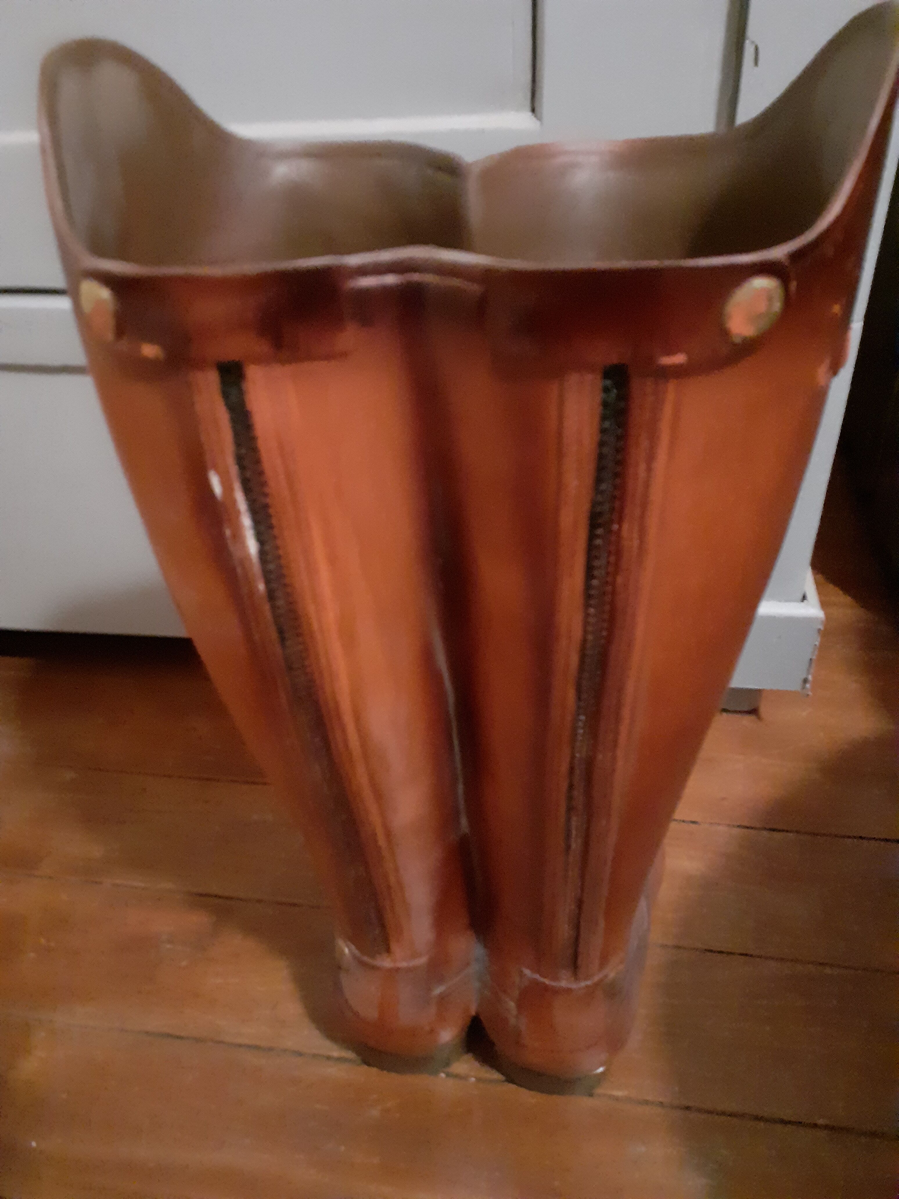 Porte parapluie bottes cavalier