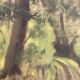 Vintage landscape painting