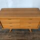 Commode 6 tiroirs vintage pieds compas 1950