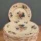 Set of 10 small plates Digoin Sarreguemines, Agreste model