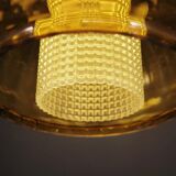 Glass pendant lamp, Danish design, 1970s, production: Denmark