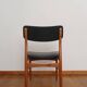 Lot de 6 chaises scandinaves skaï noir