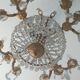 Lustre baroque véritable cristal de bohème et bronze 12 branches