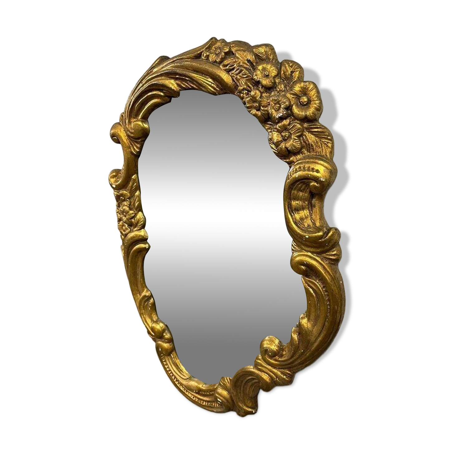 Vintage gold baroque mirror / wall mirror