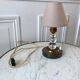 Table lamp in copper and art deco glass 30s