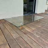 Glass coffee table