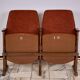 1970s vintage Czechoslovak double cinema seats