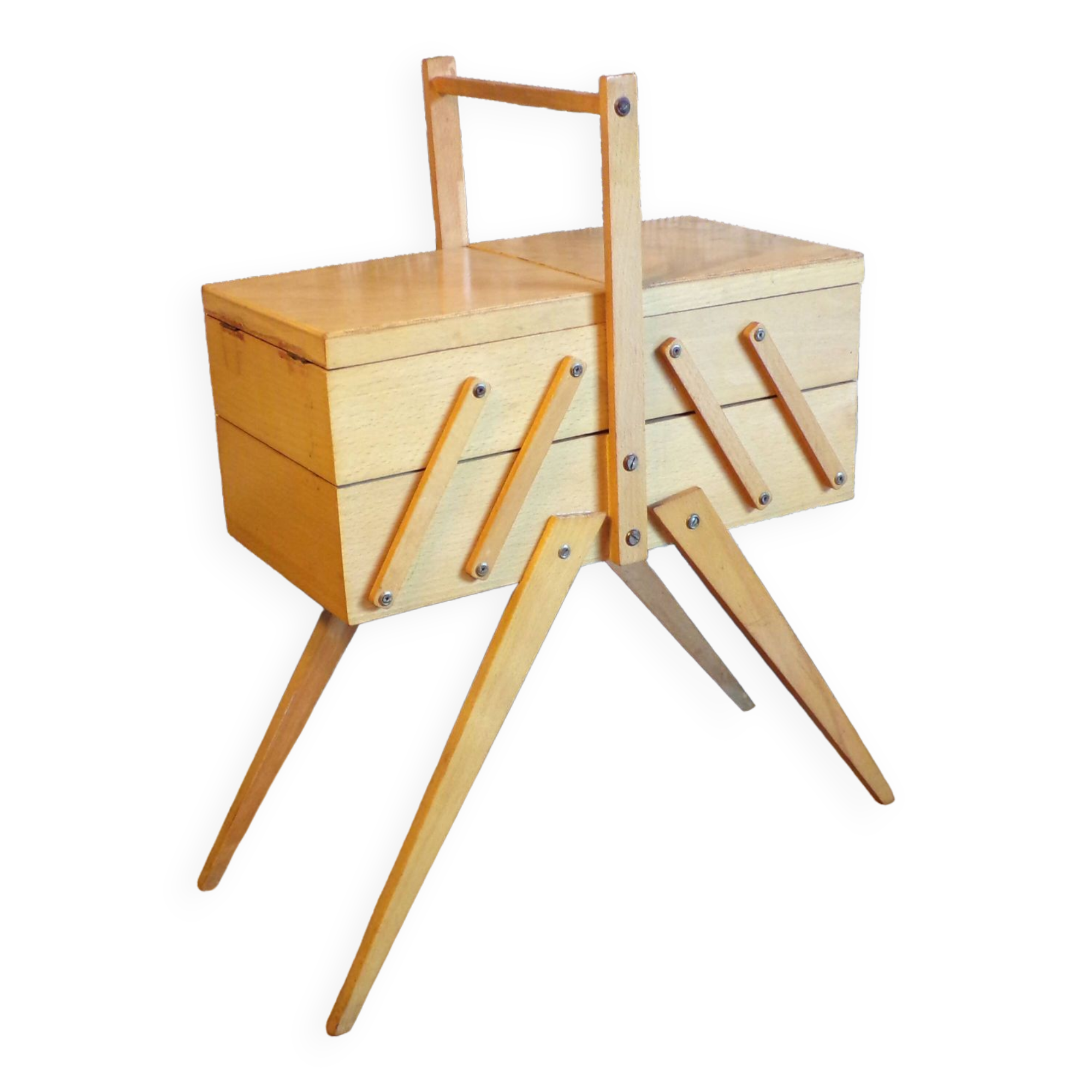 Vintage worker compass feet