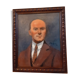 Portrait of a man oil on Art Deco panel 1930