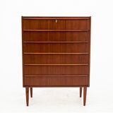 Commode en teck, Danemark, années 1960