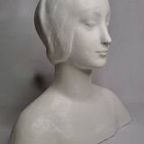 Buste d’après Laurana style renaissance, dit d’Aragon, plâtre patiné, 33 cm