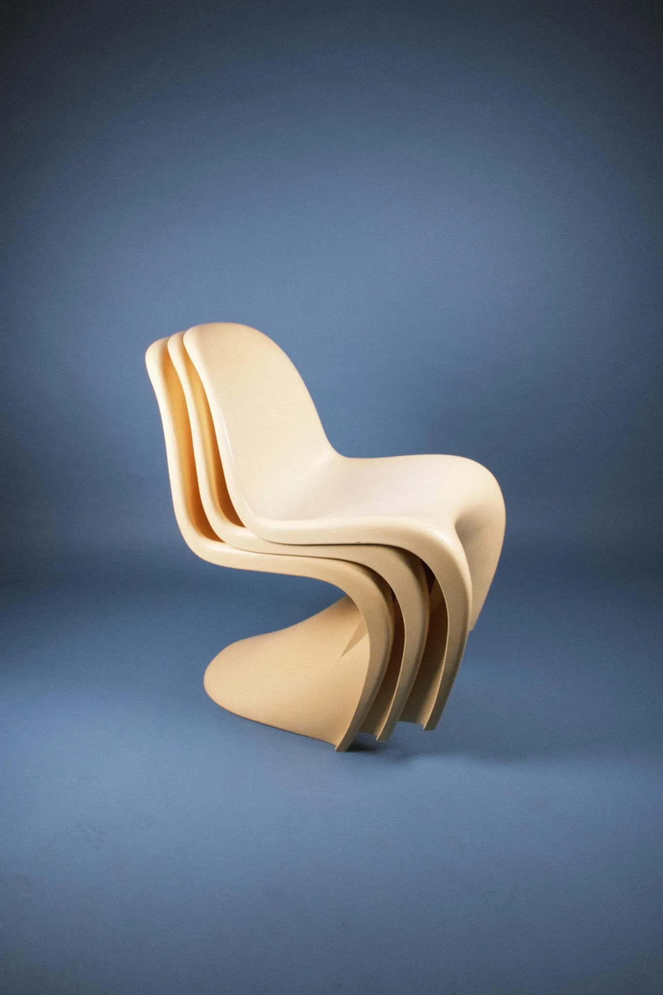 4 Vitra replica chairs — Verner Panton