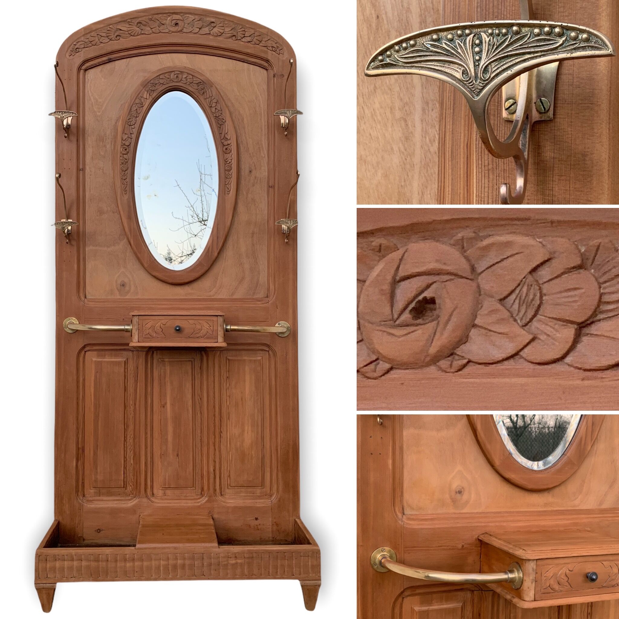 Vestiaire Art déco Noyer 1920