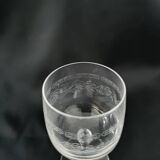 Lot de 19 verres à a pied en cristal ciselé