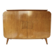 Art Deco enfilade in birch burl attributed to Jindřich Halabala, Czech.