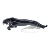 Large Deco sculpture of a panther in Murano glass, 1940s