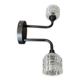 Double cut glass wall light