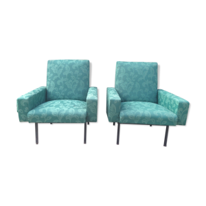 Fauteuils vintage tissu d’origine