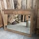 Antique trumeau mirror in oak (renovated)