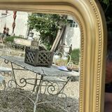 Louis Philippe style mirror in gilded wood 135x105cm