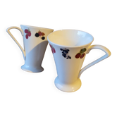 Royal Burtwood Bone China mug duo