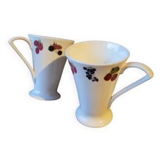 Royal Burtwood Bone China mug duo