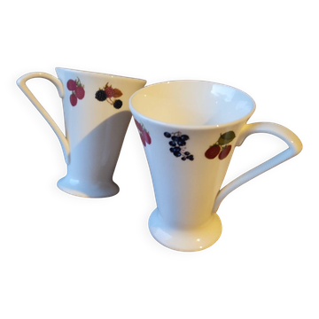 Royal Burtwood Bone China mug duo