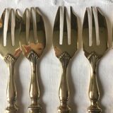 Golden vintage forks