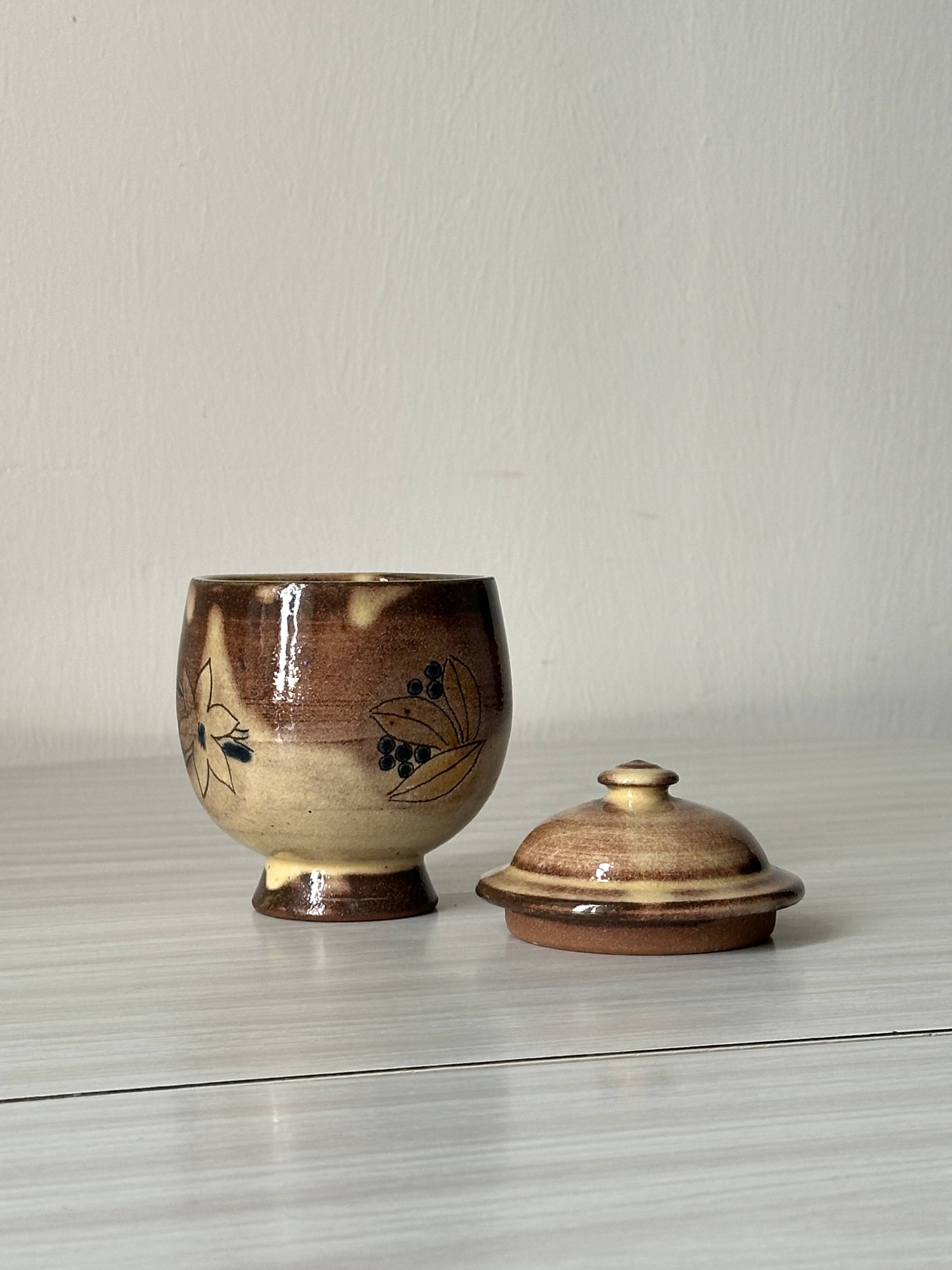 Small ceramic sugar bowl