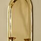 Single mid-century Swedish brass sconce