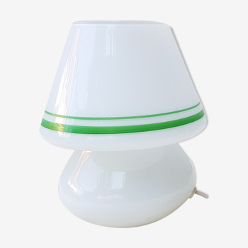 Lampe champignon verre 80's