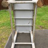 Vintage metal table from an industrial workshop for a makeover