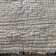 Antique hand-stitched boutis bedspread, floral fabric, 19th century.