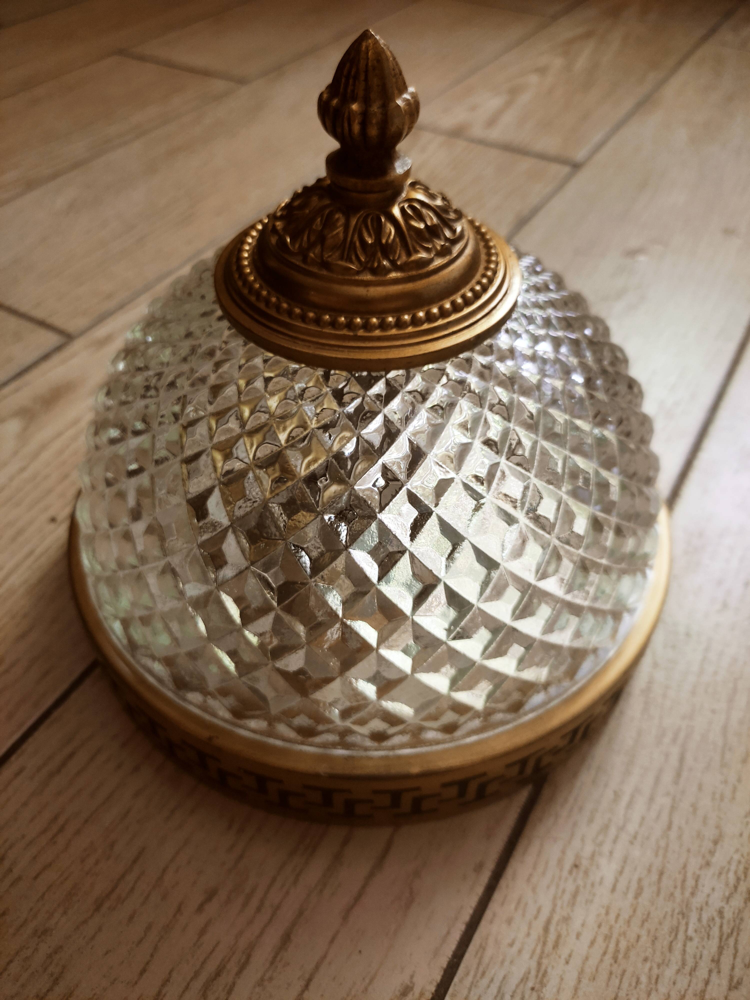 Bohemian ceiling lamp diamond spikes