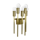 Brass Italian Stillovo Style Theatre Wall Ceiling Light Sconces, Italy, 1970s