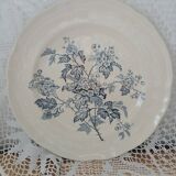 Large round antique ironstone dish