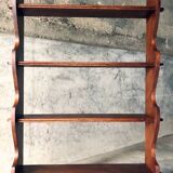 Brutalist shelf with dowels in solid oak