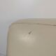 Cream leather 4-seater sofa