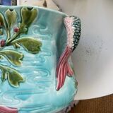 Cache pot poisson en barbotine du début XXème