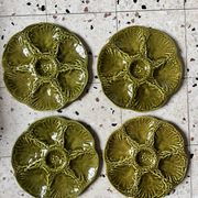 8 oyster plates Barbotine