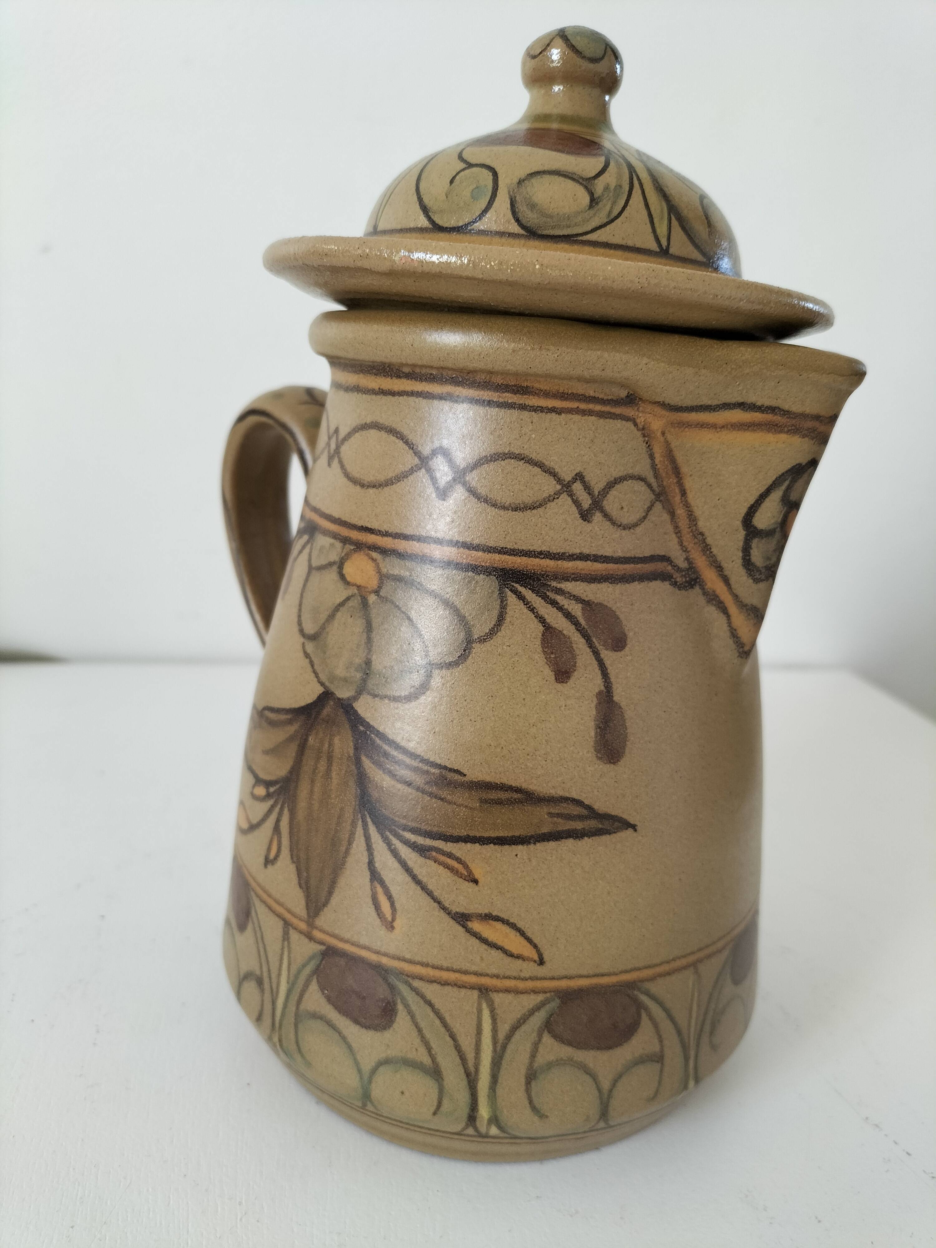 Signed Portuguese pottery jug